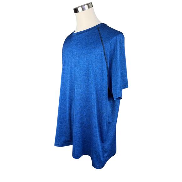 The Foundry Supply Co 3XLT Blue Performance T-Shirt Crewneck Athletic Tee - Picture 2 of 7